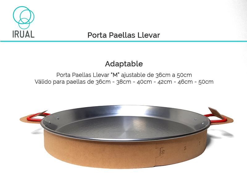 Porta paellas takeaway medidas