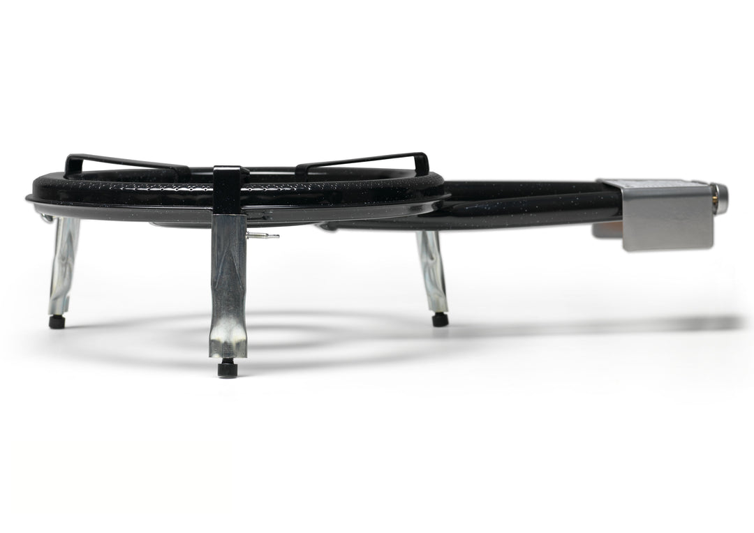 paellero con patas cortas regulables