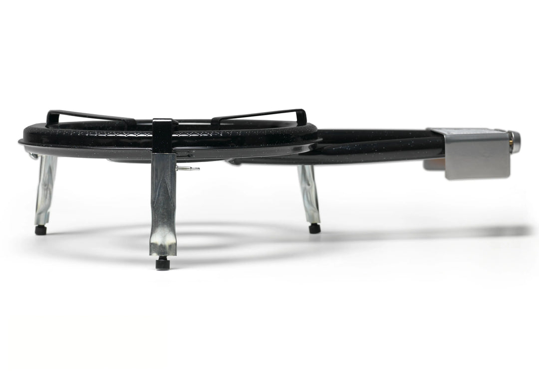 paellero con patas cortas regulables