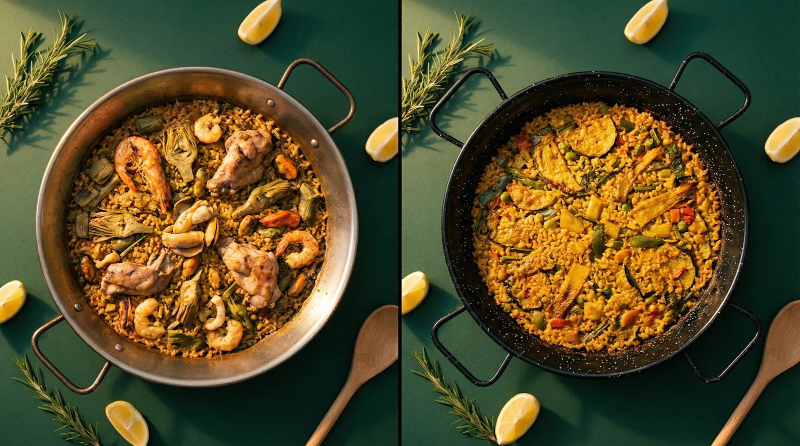 Acero pulido vs. Acero esmaltado: ¿Cuál es mejor para la paella valenciana? Escuina