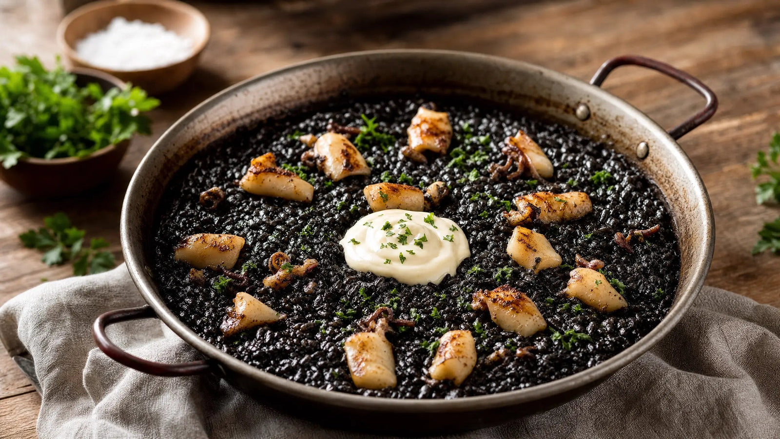 Arroz negro con sepia y alioli: receta tradicional paso a paso Escuina