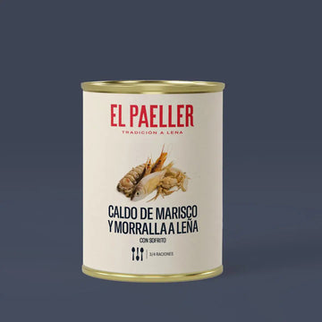 Caldo de marisco y morralla gourmet con sofrito a Leña El Paeller