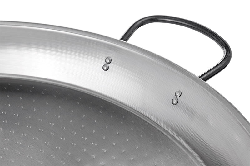 Paella de acero pulido 32cm asa
