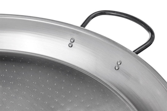 Paella de acero pulido 32cm asa